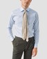 Eton Texture Weave Fine Pattern Lightweight Cotton Tencel Shirt Light Blue