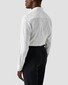 Eton Texture Weave Fine Pattern Lightweight Cotton Tencel Shirt White