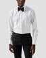 Eton Textured Twill French Cuff Subtle Diagonal Stripe Overhemd Wit