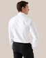 Eton Textured Twill Tuxedo Shirt French Cuff Fly Front Hidden Buttons Overhemd Wit