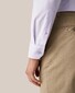 Eton Tonal Buttons Cotton Tencel Check Overhemd Licht Paars