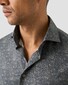 Eton Tonal Fireworks Pattern Subtle Texture Signature Twill Overhemd Bruin