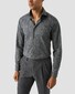 Eton Tonal Fireworks Pattern Subtle Texture Signature Twill Shirt Brown