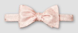 Eton Tonal Paisley Pattern Pure Silk Ready Tied Bow Tie Pink