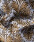 Eton Twill Allover Floral Pattern Fantasy Paisley Overhemd Bruin-Blauw