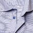 Eton Twill Cutaway Faux Uni Overhemd Midden Blauw
