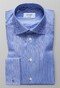 Eton Twill French Cuff Shirt Deep Blue Melange