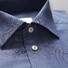 Eton Twill Structured Detail Overhemd Donker Blauw Melange