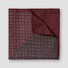 Eton Two-Face Patterned Wool Pochet Donker Rood