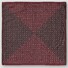 Eton Two-Face Patterned Wool Pocket Square Dark Red