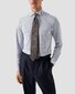 Eton Ultra Soft Micro Pattern Four-Way Stretch Shirt Dark Evening Blue