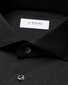 Eton Ultra Soft Plain Color Four-Way Stretch Shirt Black