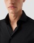 Eton Ultra Soft Plain Color Four-Way Stretch Shirt Black