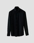 Eton Uni Color Classic Brushed Cotton Luxury Flannel Shirt Black