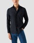 Eton Uni Color Classic Brushed Cotton Luxury Flannel Shirt Navy