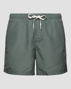 Eton Uni Color Drawstring Rear Zip Pocket Swim Short Groen
