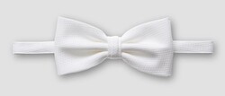 Eton Uni Color Heavy Texture Cotton Piqué Bow Tie White