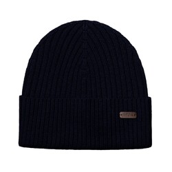 Eton Uni Color Rib Knit Wool Beanie Cap / Beanie Navy