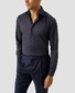 Eton Uni Color Signature Twill Subtle Contrast Details Overhemd Dark Navy