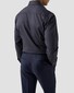 Eton Uni Color Signature Twill Subtle Contrast Details Overhemd Dark Navy