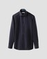 Eton Uni Color Signature Twill Subtle Contrast Details Overhemd Dark Navy