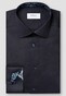 Eton Uni Color Signature Twill Subtle Contrast Details Overhemd Dark Navy