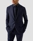 Eton Uni Color Signature Twill Subtle Contrast Details Overhemd Dark Navy