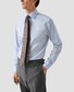 Eton Uni Color Signature Twill Subtle Contrast Details Overhemd Licht Blauw