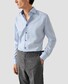 Eton Uni Color Signature Twill Subtle Contrast Details Overhemd Licht Blauw