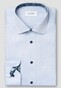 Eton Uni Color Signature Twill Subtle Contrast Details Shirt Light Blue