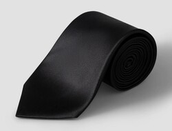 Eton Uni Color Silk Satin Das Zwart