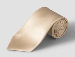 Eton Uni Color Silk Satin Tie Beige