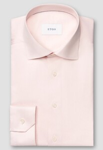 Eton Uni Color Soft Touch Airy Cotton Tencel Overhemd Roze