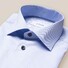 Eton Uni Contrast Button Signature Twill Overhemd Licht Blauw