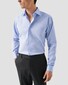 Eton Uni Cotton Luxury Signature Twill French Cuffs Shirt Light Blue