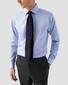 Eton Uni Cotton Luxury Signature Twill French Cuffs Shirt Light Blue