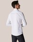Eton Uni Cotton Piqué Knitted Shirt Overhemd Wit