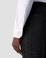 Eton Uni Cotton Rich Diagonal Textured Twill Shirt White
