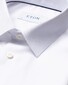 Eton Uni Cotton Signature Twill Pointed Collar Shirt White