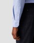 Eton Uni Cotton Tencel Lyocell Stretch Overhemd Licht Blauw