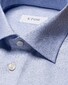 Eton Uni Cotton Tencel Lyocell Stretch Overhemd Licht Blauw