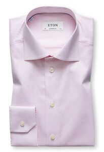 Eton Uni Cutaway Signature Twill Overhemd Arctic Roze