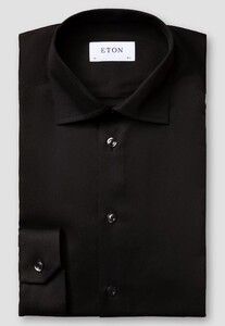Eton Uni Cutaway Signature Twill Shirt Black