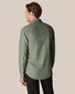 Eton Uni Denim Corozo Buttons Overhemd Groen