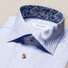 Eton Uni Fine Contrast Pattern Shirt Light Blue