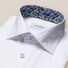 Eton Uni Fine Contrast Pattern Shirt White