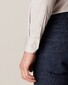 Eton Uni Fine Textured Cotton Lyocell Stretch Shirt Light Brown