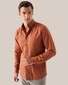 Eton Uni Flanel Button Down Organic Cotton Horn Effect Buttons Overhemd Rood