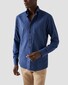 Eton Uni Flannel Button Down Organic Cotton Horn Effect Buttons Shirt Navy