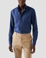 Eton Uni Flannel Button Down Organic Cotton Horn Effect Buttons Shirt Navy